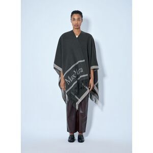 Max Mara Women Fringed Wrap With Logo Detail